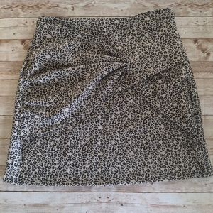 Zara Basic Leopard Mini Skirt S